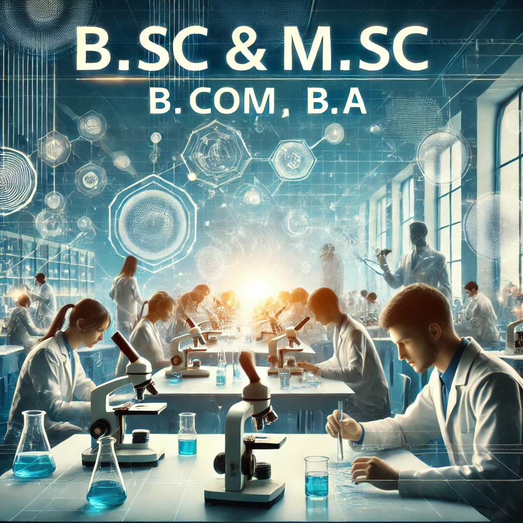 B.Sc & M.Sc, B.com,B.A